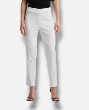 Natori Women's White Cotton Chino Pants Size 6